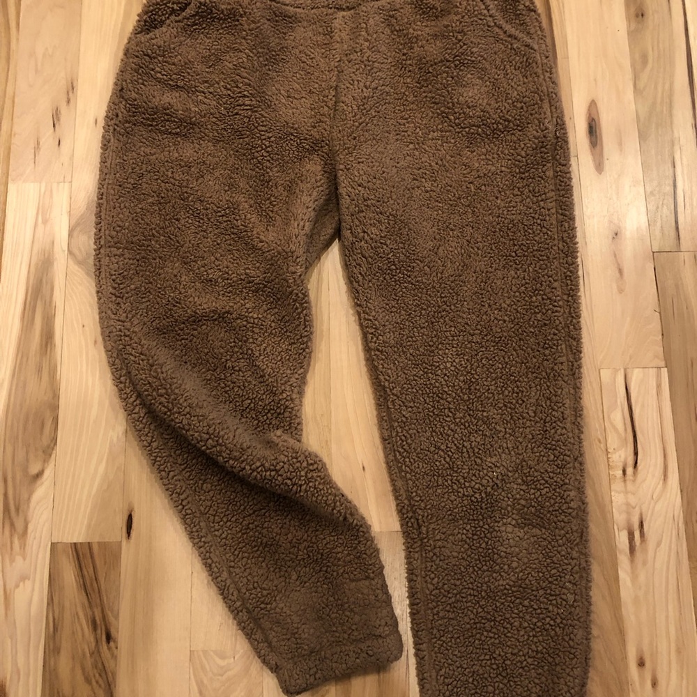 Suzette Collection brown Sherpa pants